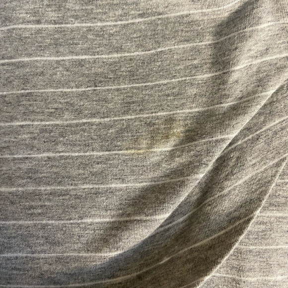 Athleta Gray Central Stripe Fitted Dress Large - Picture 5 of 5